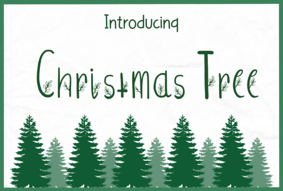 Christmas Tree Christmas font