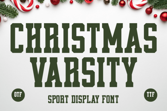 Christmas Varsity Christmas font