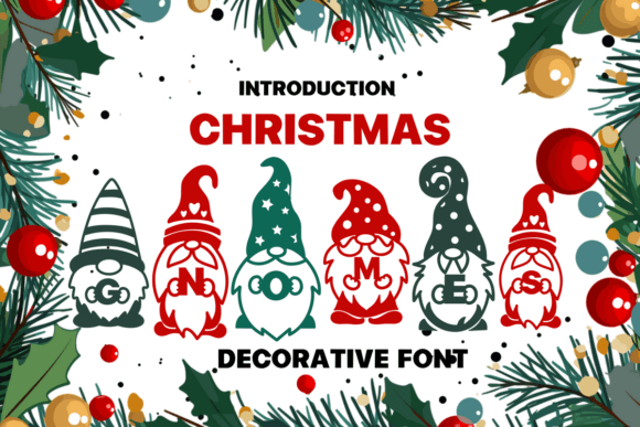 Christmas Gnomes Christmas font