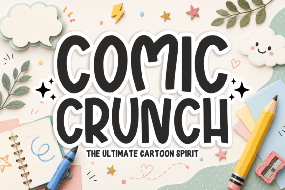 Comic Crunch font sample