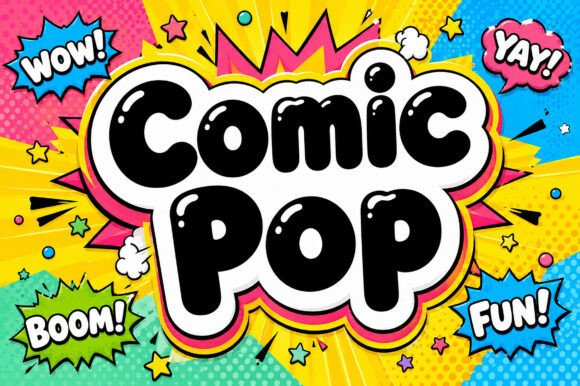 Comic Pop font sample