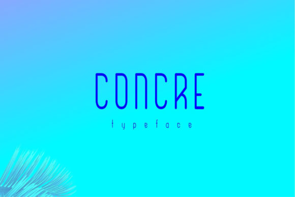 Concre font sample