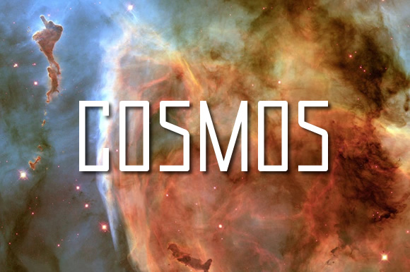 Cosmos bubble font