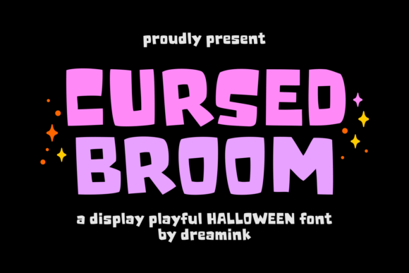 Cursed Broom font sample
