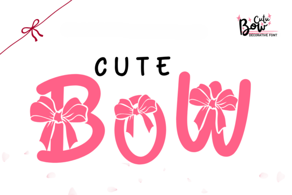 Cute Bow Christmas font