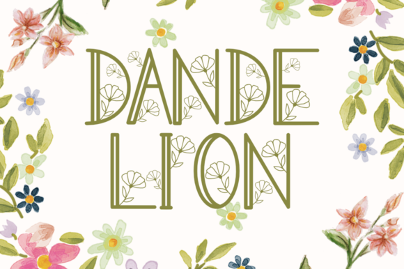 Dandelion free font