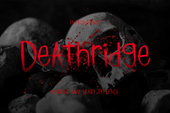 Deathridge creepy horror font
