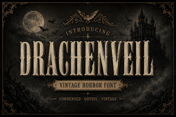 Drachenveil gothic blackletter font