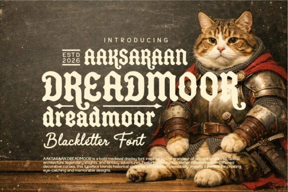 Dreadmoor gothic blackletter font