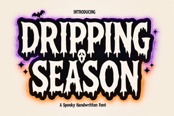 Dripping Season creepy horror font