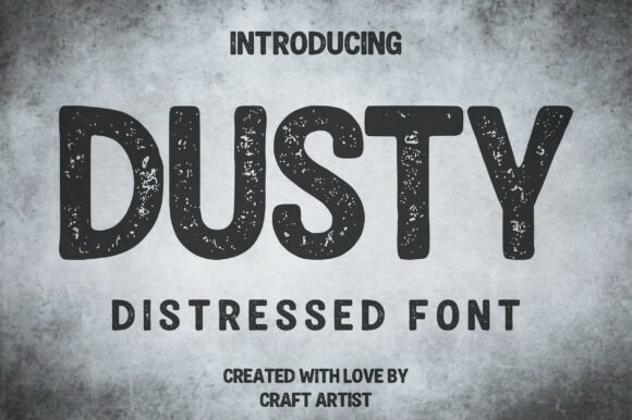 Dusty bubble font