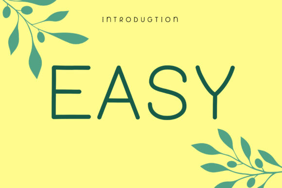 Easy free font