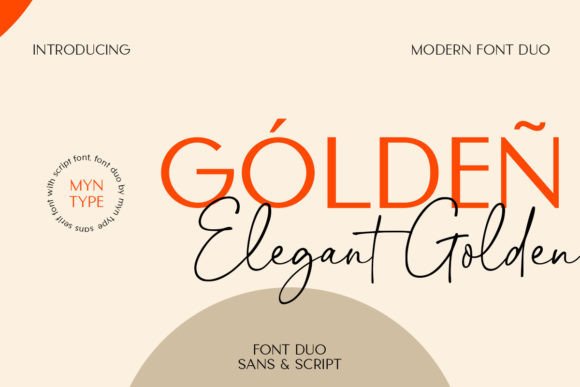Elegant Golden Duo font