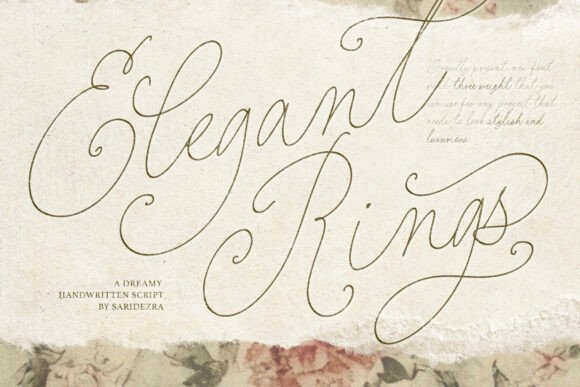 Elegant Rings font