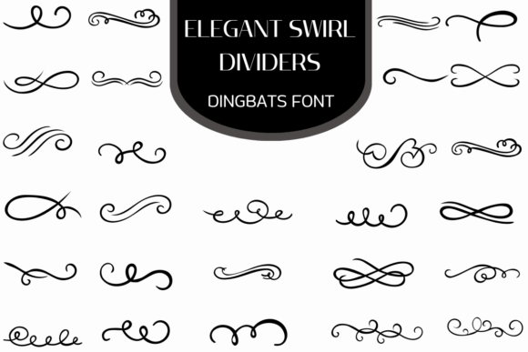 Elegant Swirl Dividers font