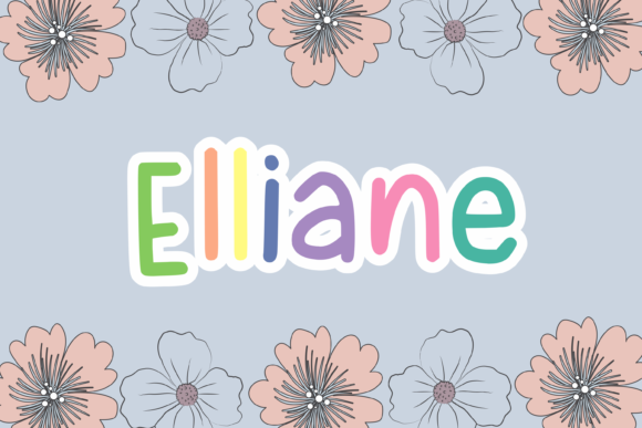 Elliane free font
