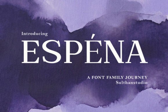 Espena font sample