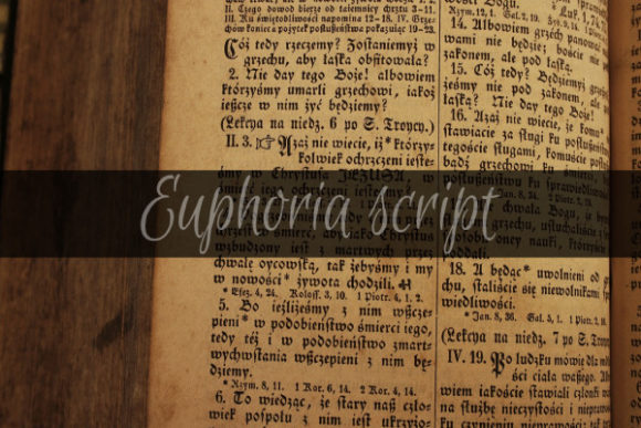 Euphoria bubble font
