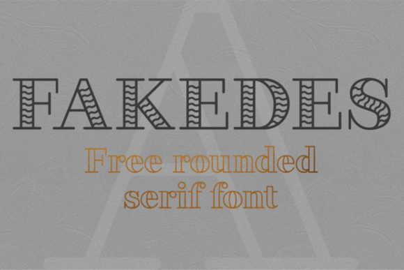 Fakedes font sample