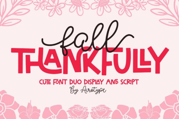 Fall Thankfully Christmas font