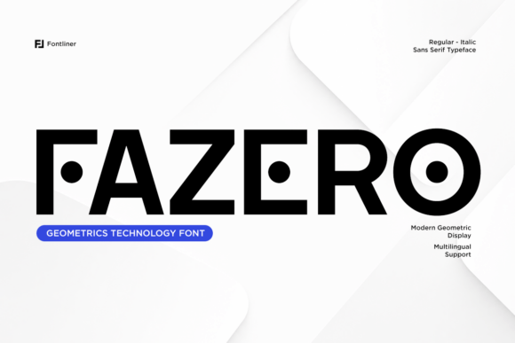Fazero font sample