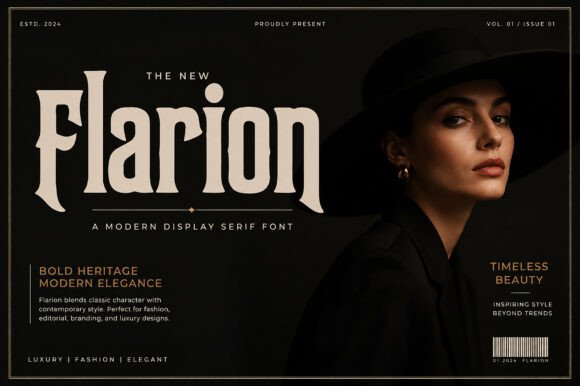 Flarion font sample