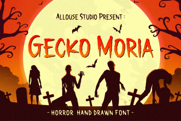 Gecko Moria Halloween font