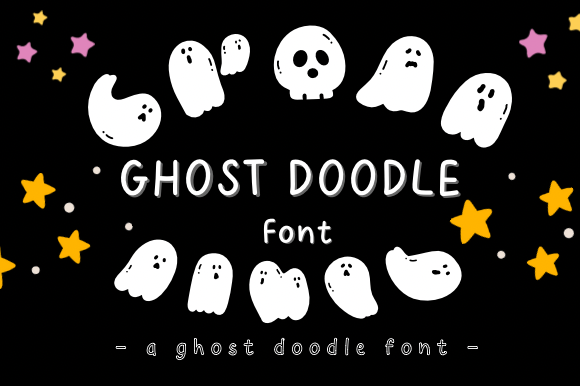 Ghost Doodle Christmas font