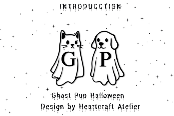 Ghost Pup Halloween Halloween font