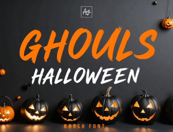 Ghouls Halloween Halloween font