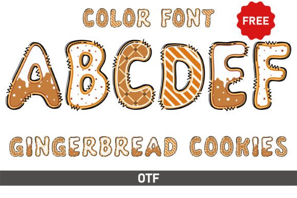Gingerbread Cookies Christmas font
