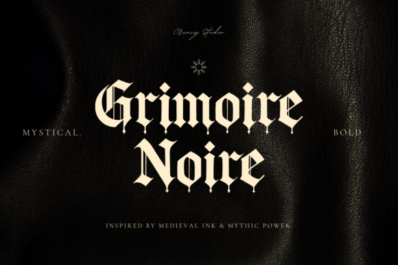 Grimoire Noir gothic blackletter font