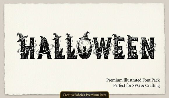 Midnight Spellbook Halloween font