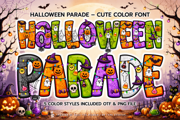 Halloween Parade Christmas font