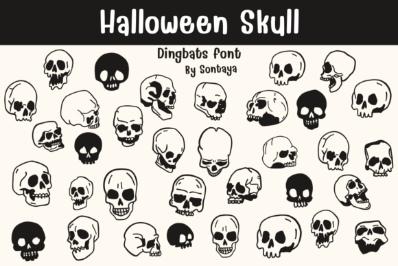 Halloween Skull (Dingbats) Halloween font