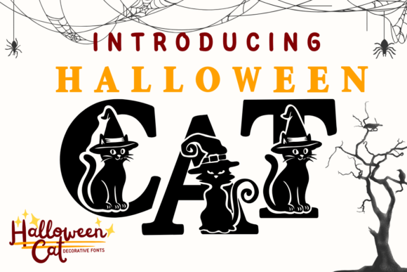 Halloween Cat Halloween font