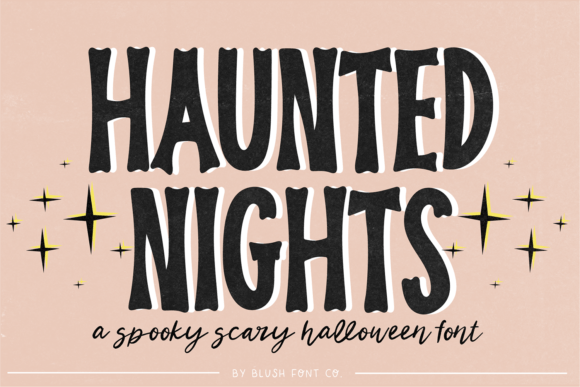 Haunted Nights font sample