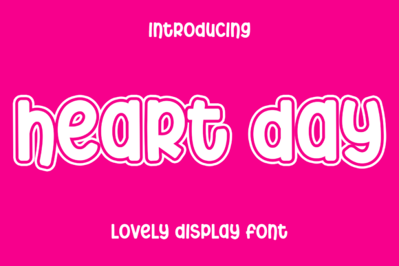 Heart Day font sample