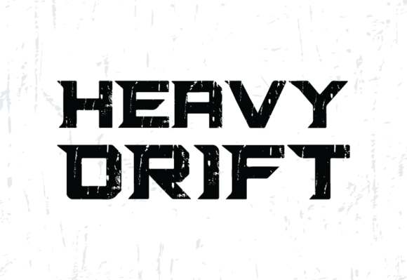 Heavy Drift font sample