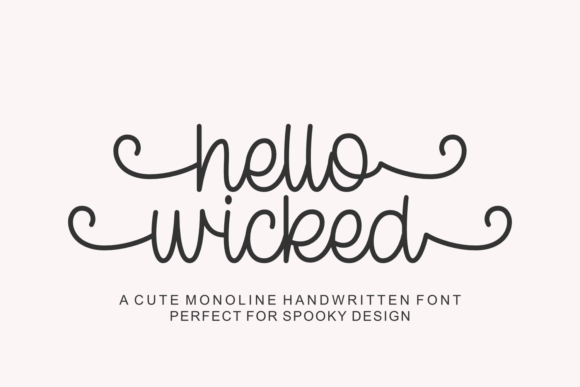 Hello Wicked Halloween font