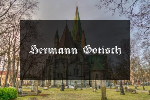Hermann Gotisch tattoo lettering font