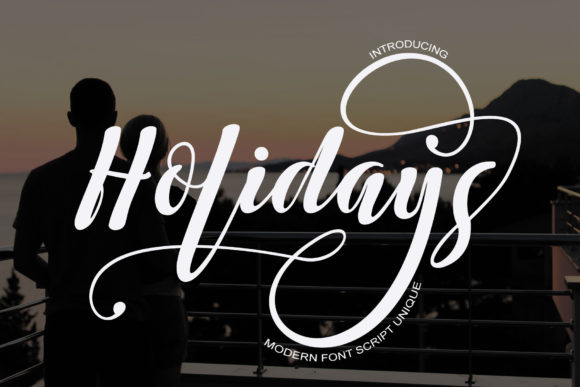 Holidays free font