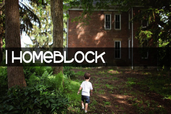 Homeblock font sample