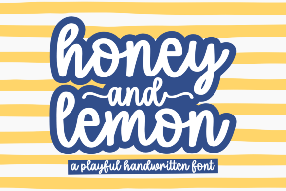Honey and Lemon bubble font