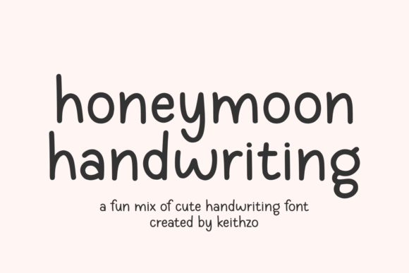 Honeymoon Handwriting bubble font