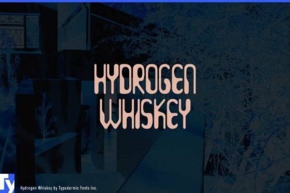 Hydrogen Whiskey font sample