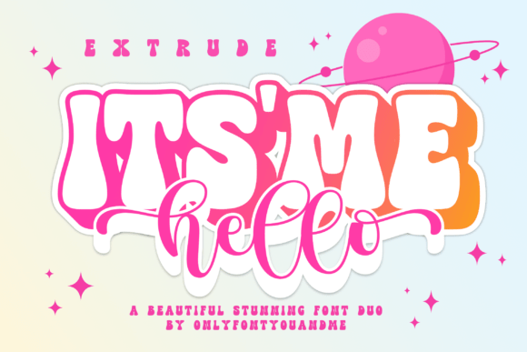 Its Me Hello bubble font