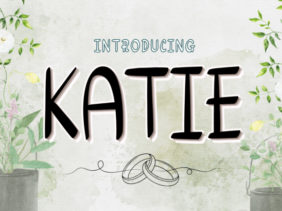 Katie font sample