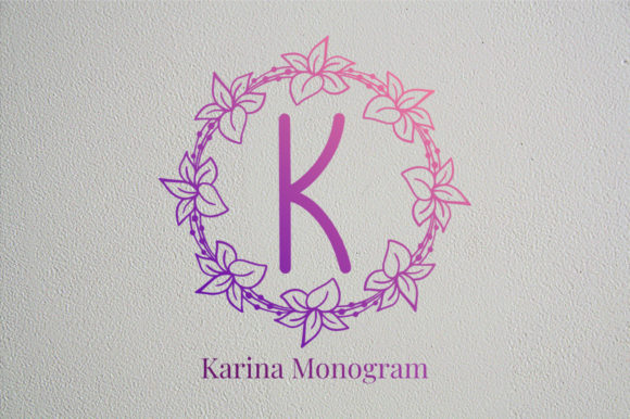 Karina Monogram free font