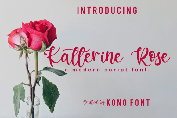 Katterine Rose bubble font